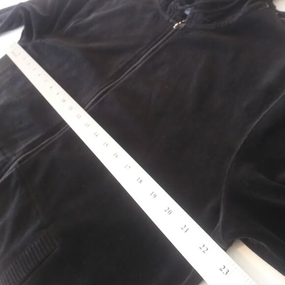 Pacer Women's size M black hooded velour jacket - Picture 8 of 16